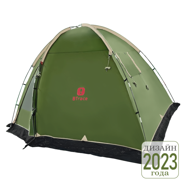 Палатка BTrace Dome 4   (Зеленый)