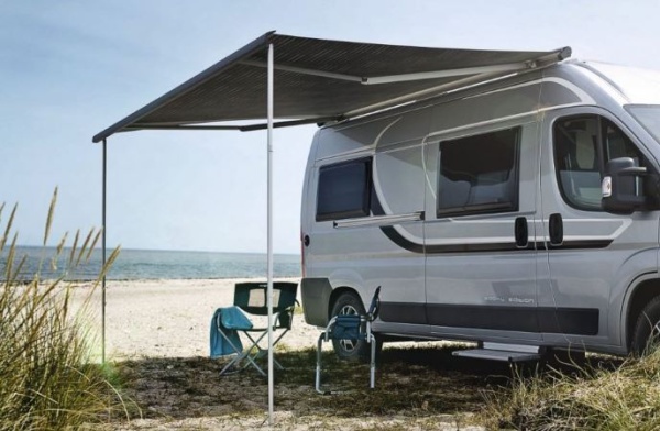 Купить  маркиза накрышная dometic pr2500 5 метров белый корпус серое полотно, электрическая  для авто, кемперов и домов на колесах по доступным ценам