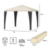 Тент садовый Green Glade 3176В 3х3х2,5м полиэстер