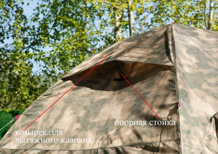Всесезонная универсальная палатка ЛОТОС 5У (серо-салатовый)