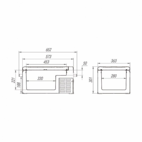 Компрессорный автохолодильник Alpicool C25(12/24V)