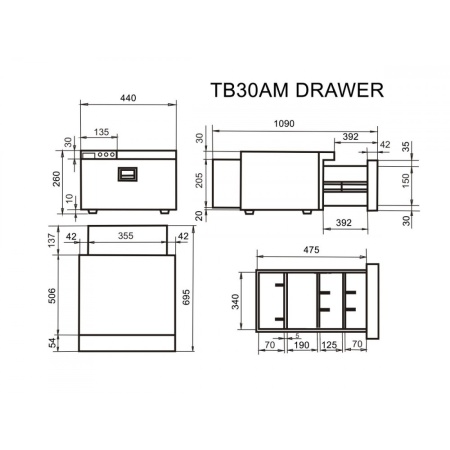 Холодильник автомобильный TB30AM DRAWER 12/24В