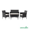 Комплект садовой мебели Green Glade 71304 (4 предмета) чёрная столешница