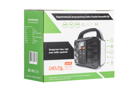 Портативный Li-Ion накопитель DELTA Tourist PowerKit 115, ёмкость 31200 мАч