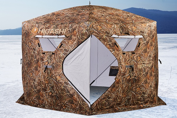 Палатка для рыбалки 8-местная HIGASHI Camo Sota Hot DC, зимняя, -45