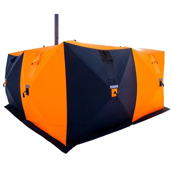 Палатка Куб Ex-Pro Winter 4 Черно-оранжевый