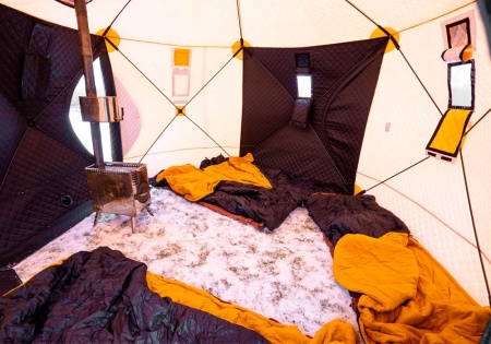 Палатка Ex-Pro Winter Юрта Черно-оранжевый