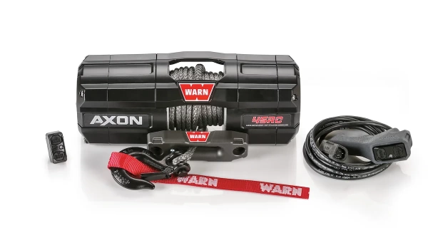 Лебедка WARN AXON 45RC (короткий барабан) 4.500 фунтов, синтетический трос