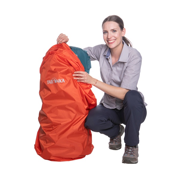 Накидка на рюкзак TATONKA Rain Cover 70-90 л red orange