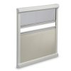 Ролл-штора затемняющая с москитной сеткой Dometic DB1R, кремово-белая,1080х530 мм