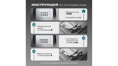 Сейф-ключница Meyvel SF15-XL1 (gray)