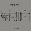Компрессорный автохолодильник Meyvel AF-H120DD (12/24V)