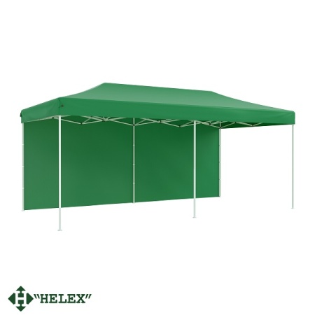Тент-шатер быстросборный Helex 24366 6х3x3м полиэстер зеленый