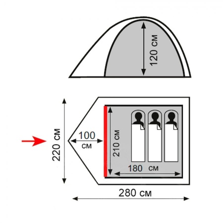 Палатка Totem Tepee 3 (V2)