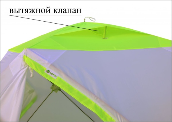 Зимняя палатка Лотос куб 3 классик С9 (салатовая)